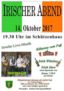 Plakat Irischer Abend
