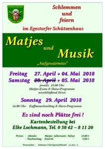 Einladung Matjes und Musik