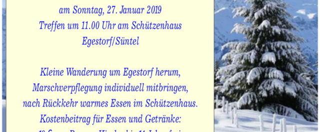 Einladung zur Winterwanderung