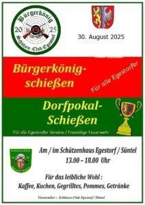 Bürgerkönig und Dorfpokal schießen @ Schützenhaus Egestorf